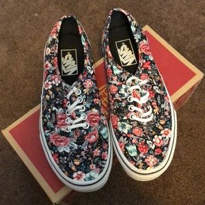 Floral printed Vans